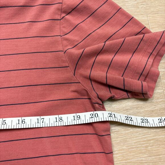 Lululemon 5 Year Basic Tee Men’s M Color Sharp Strip Copper Clay Artic Plum - Picture 4 of 6